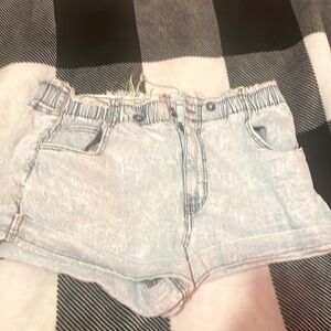Light Wash Jean Shorts